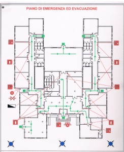 Piano Emergenza planimetria plesso via Teano